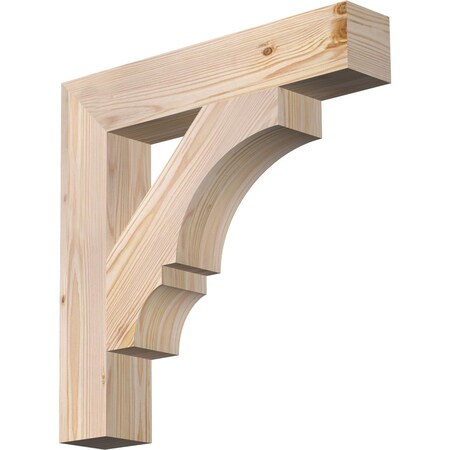 Ekena Millwork Balboa Block Smooth Bracket, Douglas Fir, 3 1/2"W x 20"D x 20"H BKT04X20X20BOA05SDF